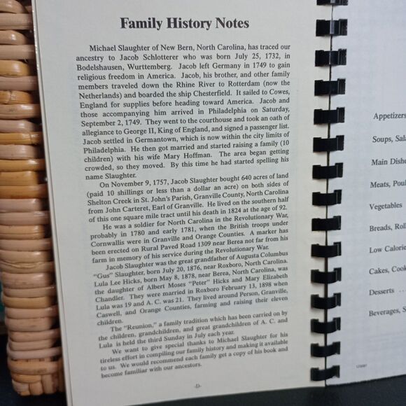 Slaughter Hicks Family Cookbook Historical Rec  Greenville County, NC Ancestry - Picture 7 of 11